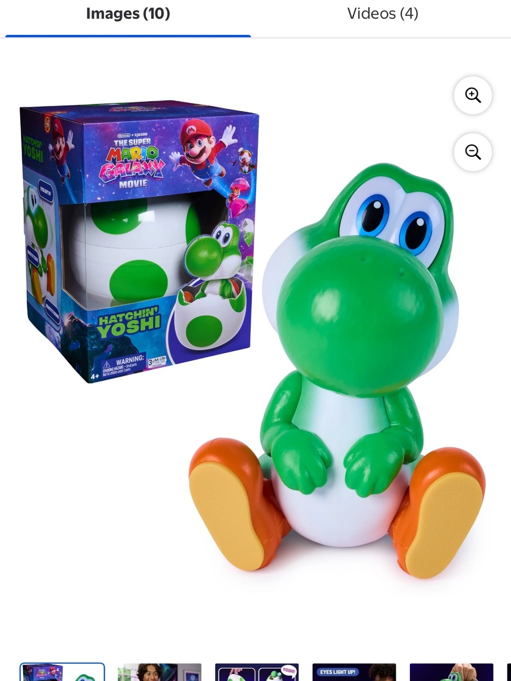 Nintendo Hatchin' Yoshi Figure - Green, Orange, Yellow